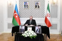 İlham Əliyev İran səfirliyinə getdi, başsağlığı verdi